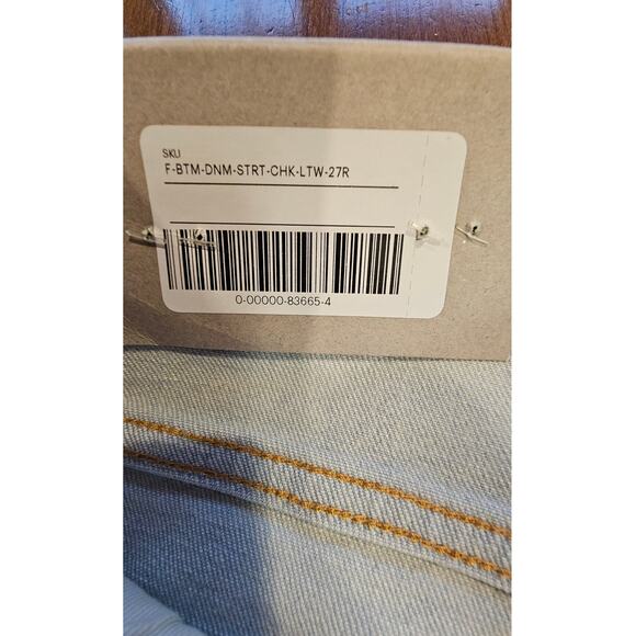 Everlane The Original Cheeky Jeans High Rise Straight Leg, Organic Cotton, Sz 27 - Picture 6 of 13